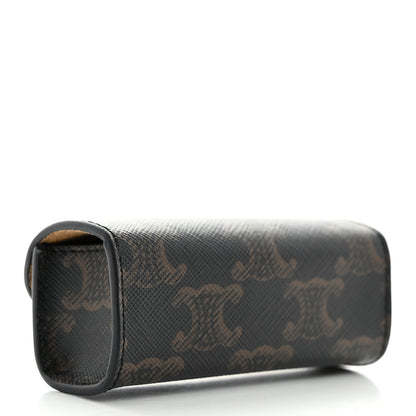 Celine Triomphe Canvas Ring Case Black 3 of 10