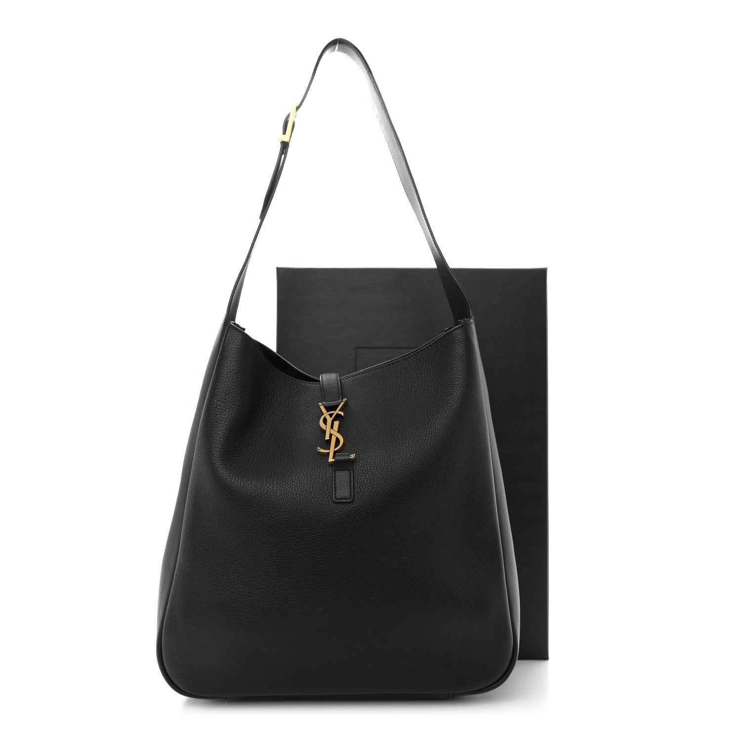 Saint Laurent Smooth Calfskin Large Le 5 A 7 Soft Hobo Black 12 of 12