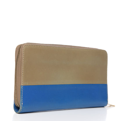 Celine Lambskin Large Zip Around Multifunction Wallet Beige 2 of 10