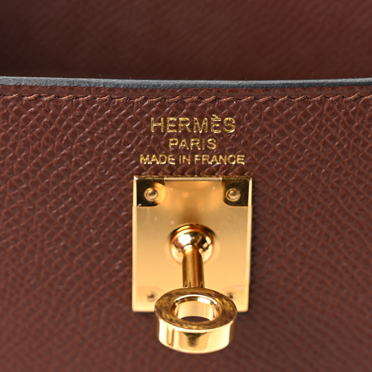 Hermes Epsom Tri-Color Kelly Sellier 25 Terre Ebene Craie 5 of 10