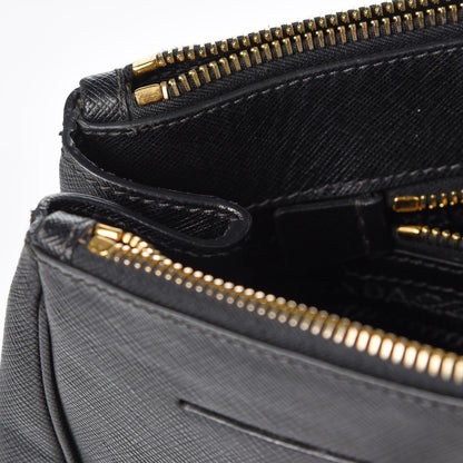 Prada Saffiano Large Galleria Double Zip Tote Black 10 of 15