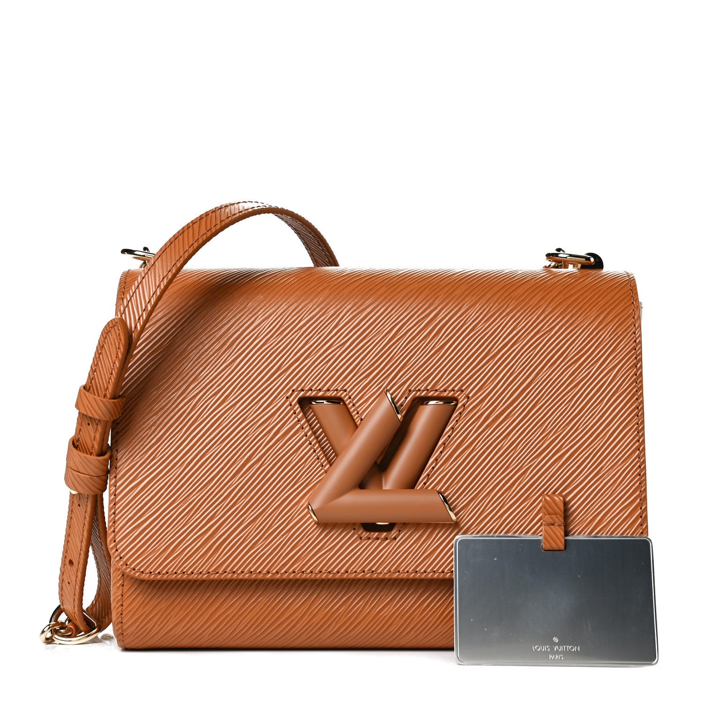 Epi Twist Shoulder Bag MM Gold Miel