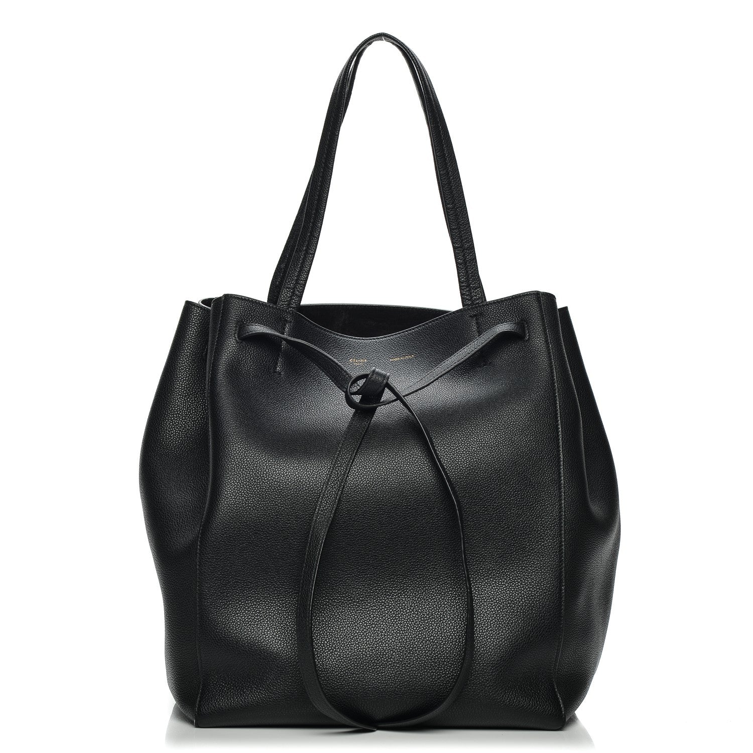 Celine Soft Grained Calfskin Medium Cabas Phantom Black 1 of 8
