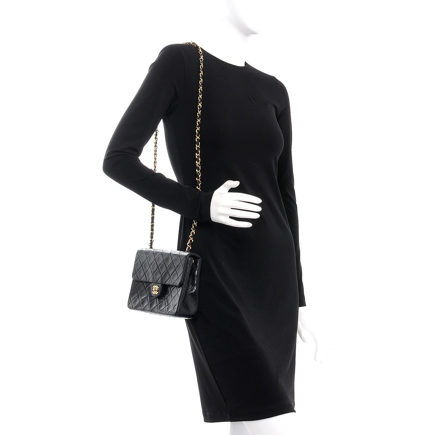 Chanel Lambskin Quilted Small Flap Black 1 of 7