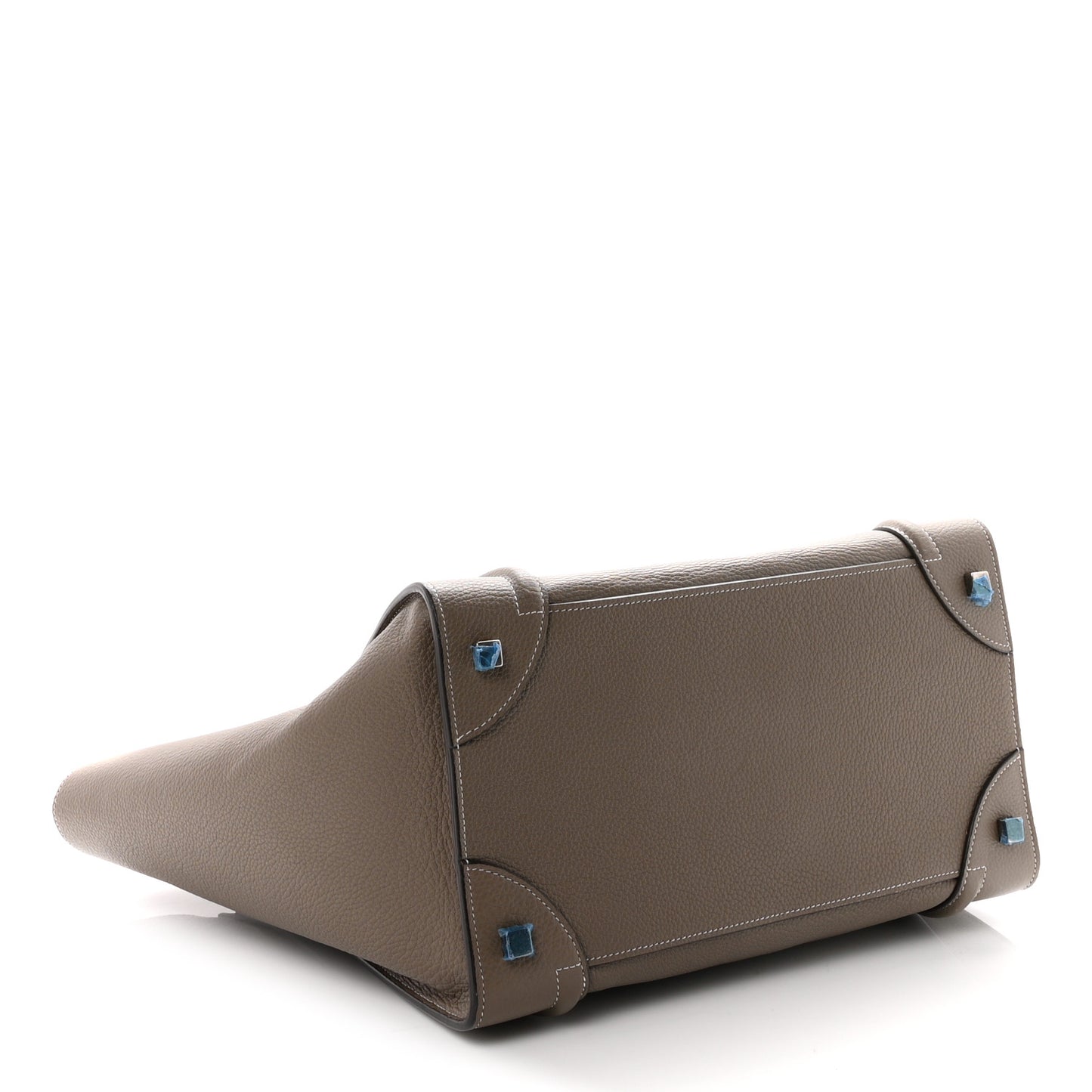 Drummed Calfskin Mini Luggage Souris
