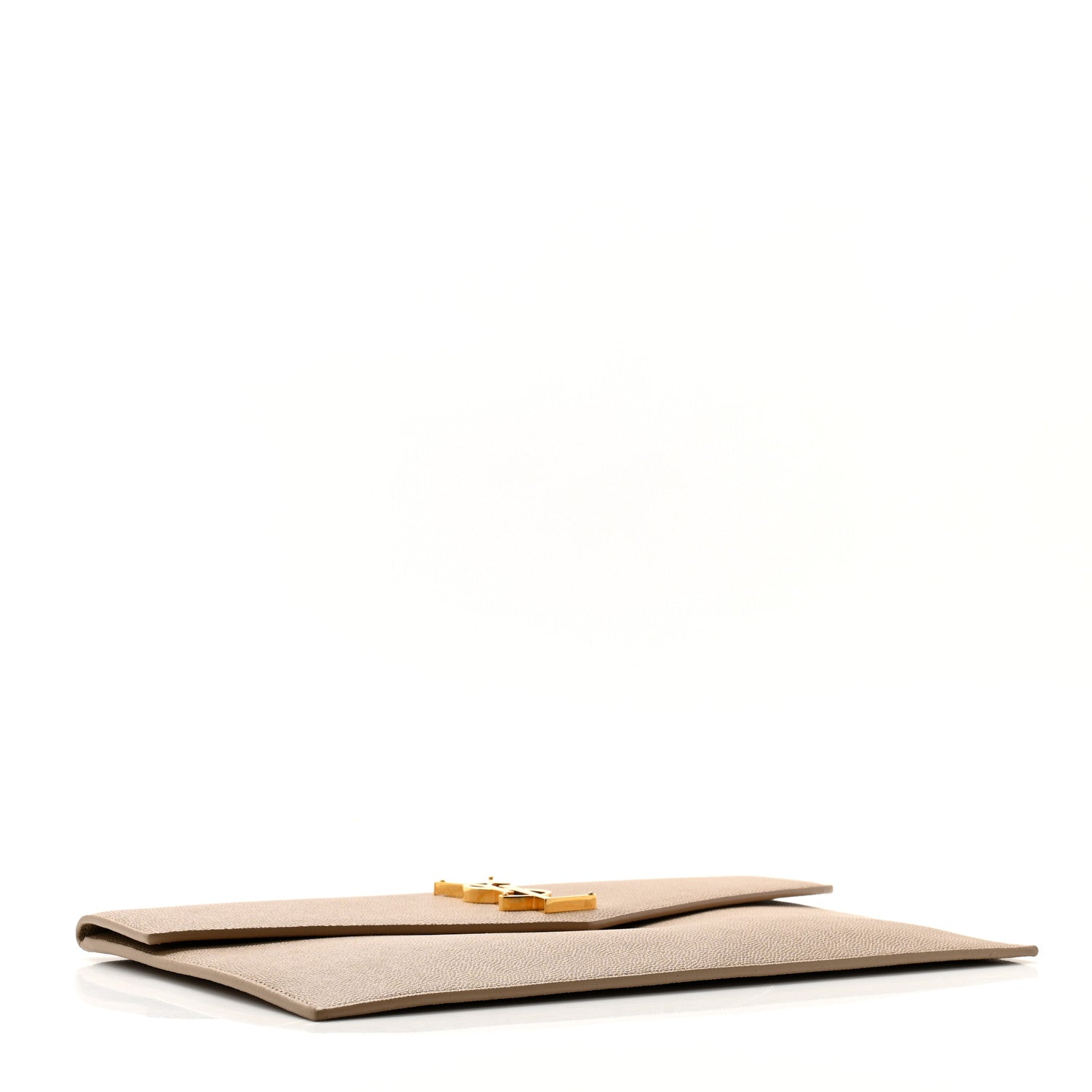 Saint Laurent Grain De Poudre Uptown Pouch Dark Beige 4 of 9