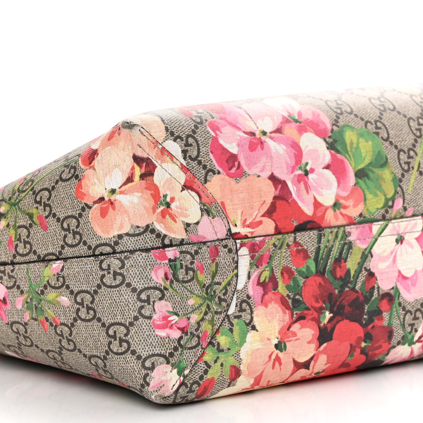 GG Supreme Monogram Blooms Medium Reversible Tote Beige Multicolor Dry Rose
