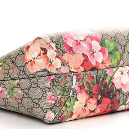 Gucci GG Supreme Monogram Blooms Medium Reversible Tote Beige Multicolor Dry Rose 13 of 21