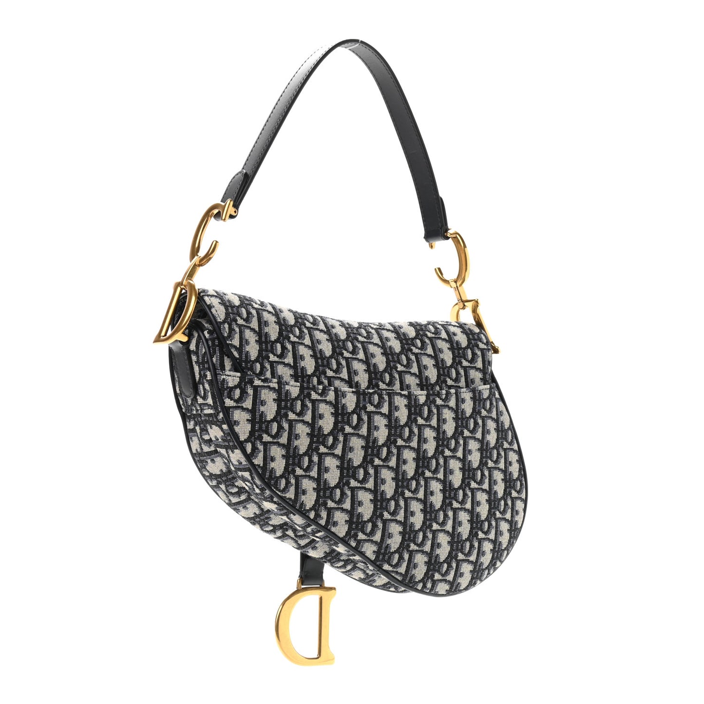Oblique Saddle Bag Blue