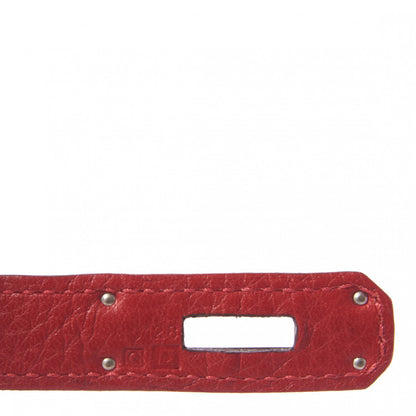 Hermes Taurillon Clemence Birkin 30 Rouge Casaque 25 of 30