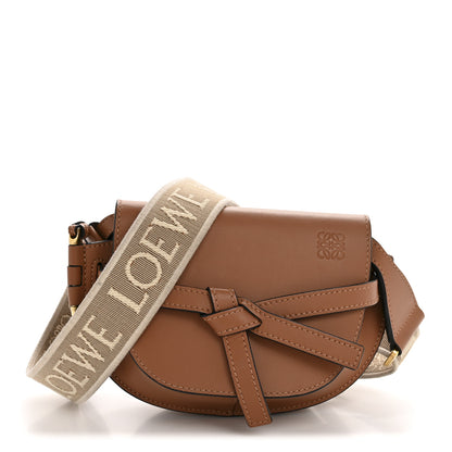 Loewe Calfskin Jacquard Mini Gate Dual Bag Tan 1 of 13