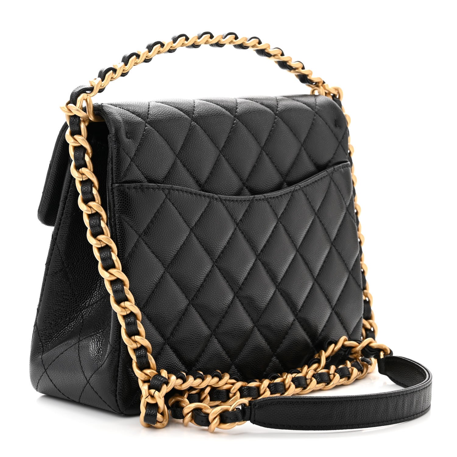 Chanel Caviar Quilted 31 Rue Cambon Top Handle Flap Black 3 of 11