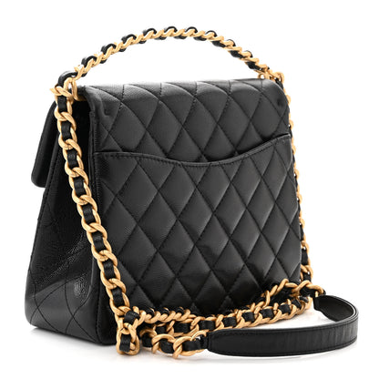 Chanel Caviar Quilted 31 Rue Cambon Top Handle Flap Black 3 of 11