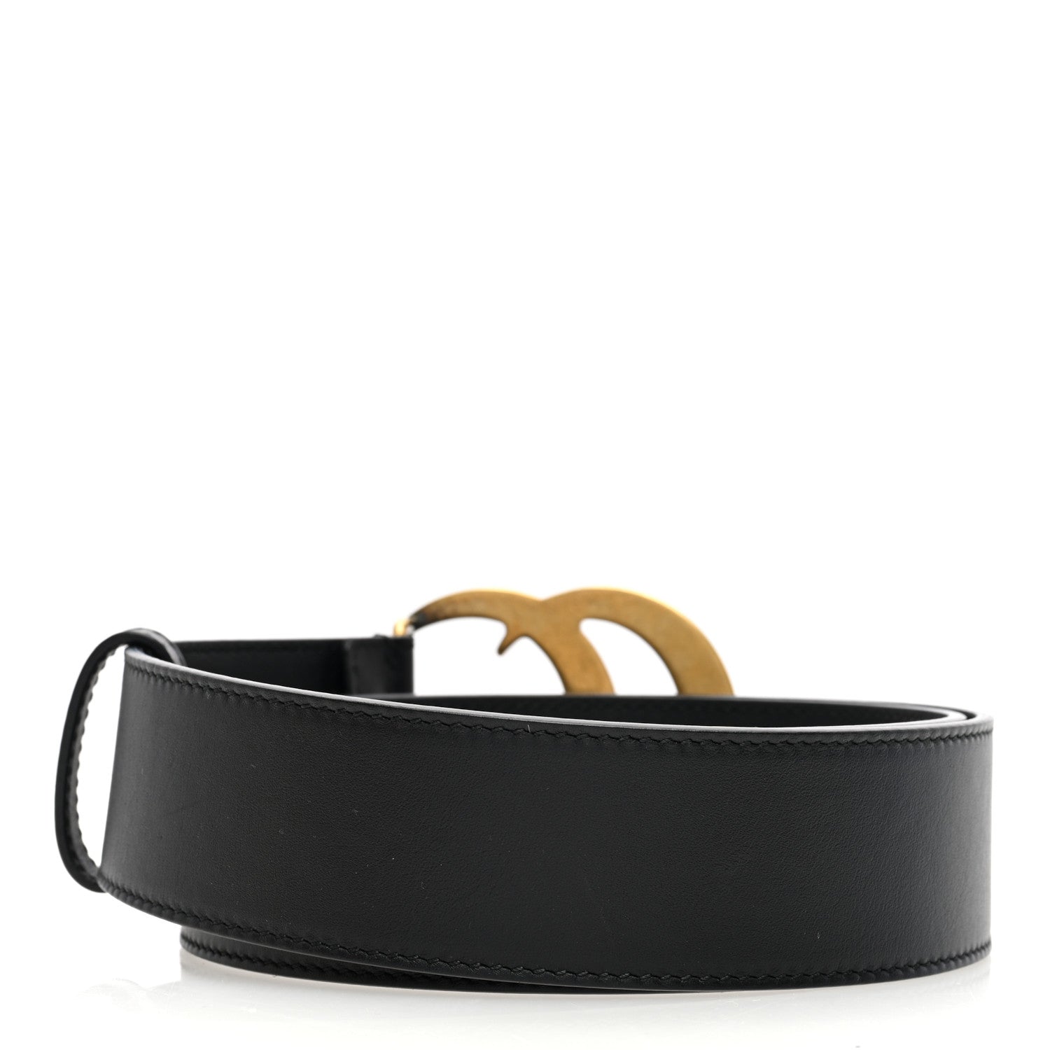 Gucci Calfskin Double G 40mm Belt 75 30 Black 2 of 4