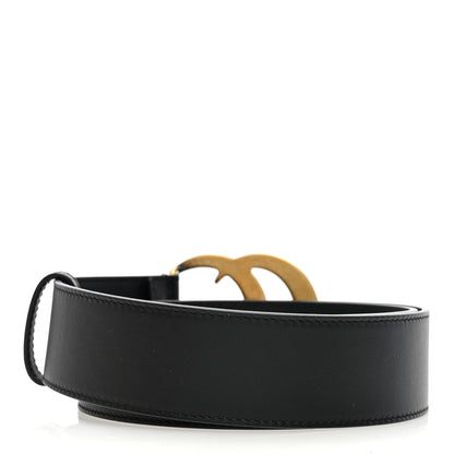 Gucci Calfskin Double G 40mm Belt 75 30 Black 2 of 4