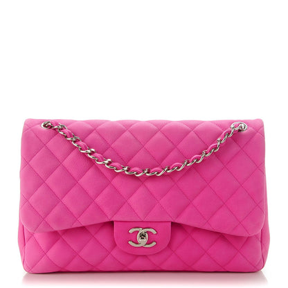 Chanel Iridescent Caviar Quilted Jumbo Double Flap Pink 1 of 7