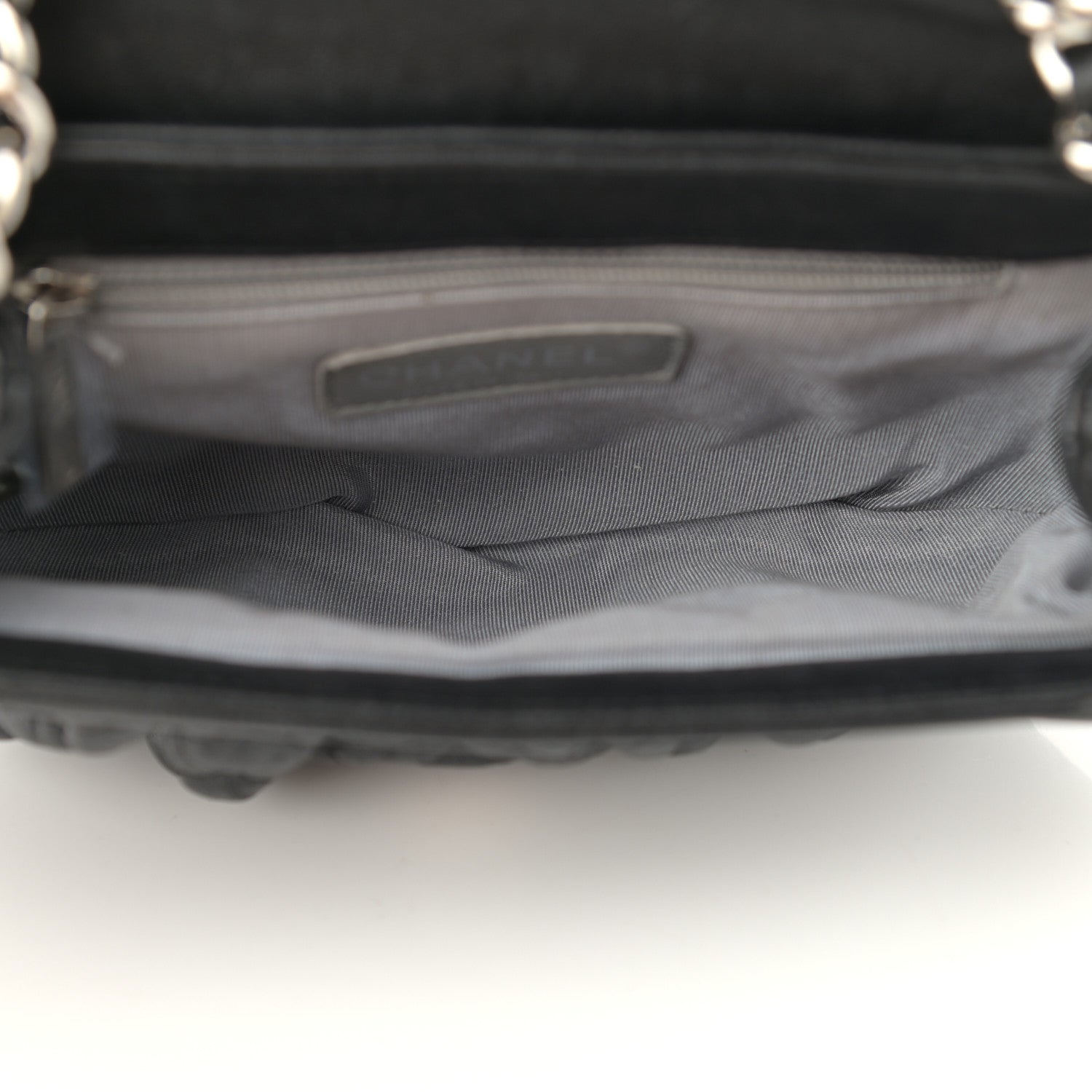 Chanel Washed Lambskin Quilted Mini Chain Around Messenger Black 5 of 10