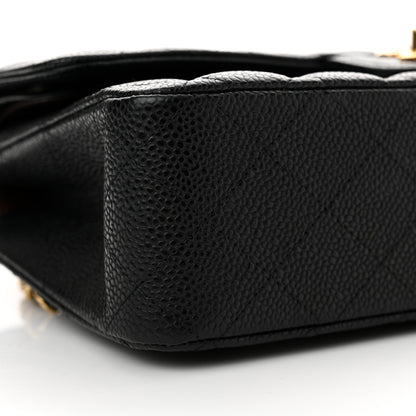 Chanel Caviar Quilted Medium Double Flap Black 9 of 11
