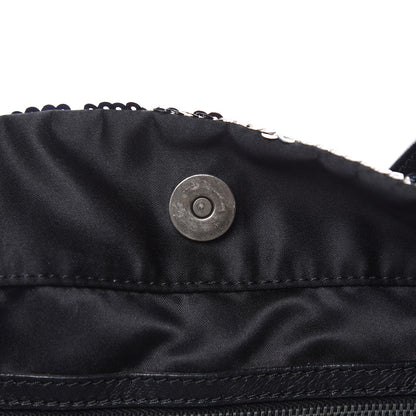 Valentino Garavani Sequin Petale Tote Black 13 of 16