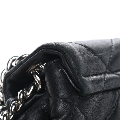 Chanel Washed Lambskin Quilted Medium Chain Around Messenger Black 20 of 20