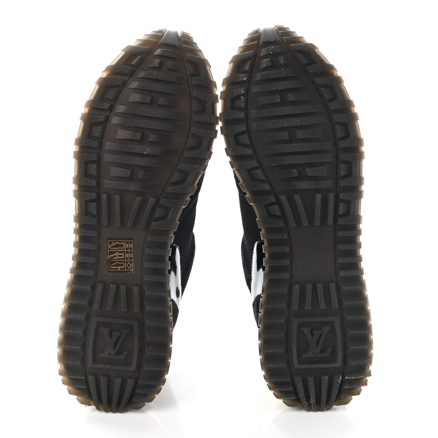 Suede Monogram Run Away Sneakers 38 Black