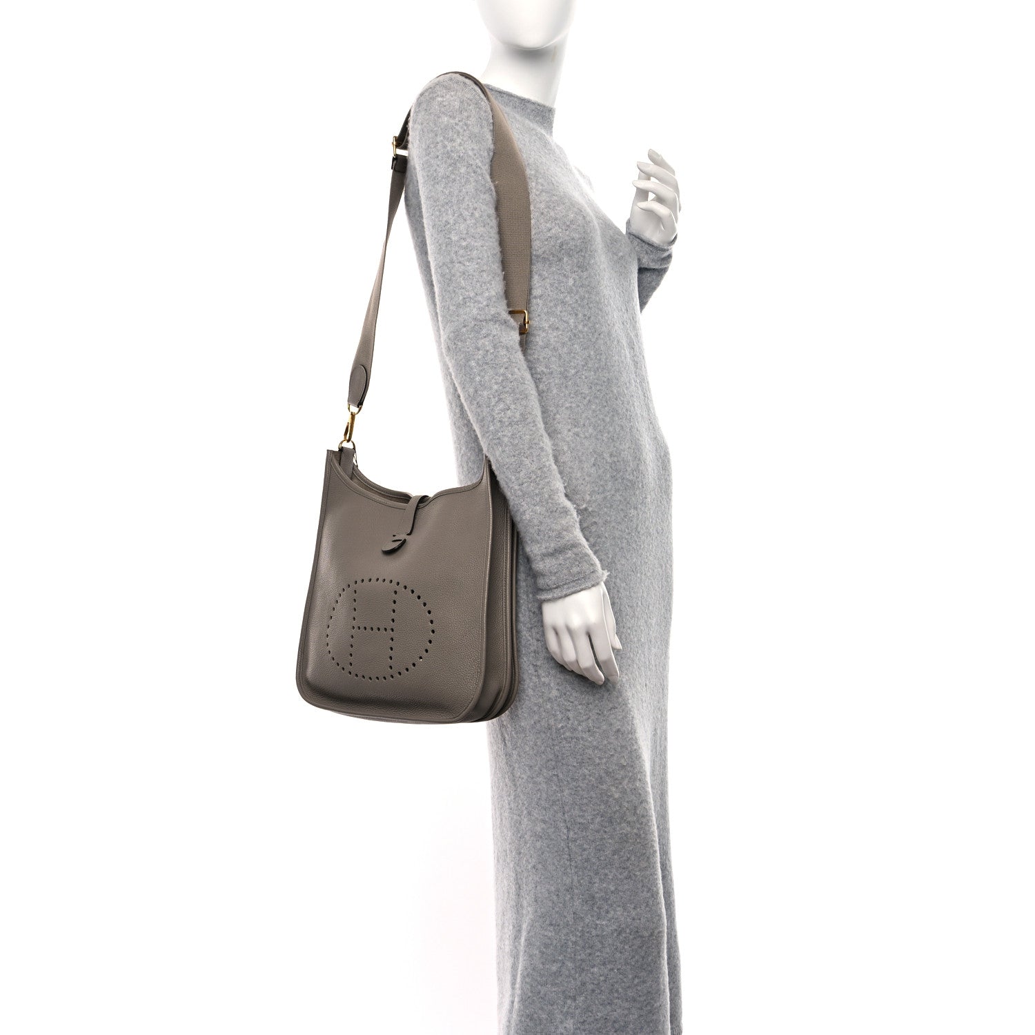 Hermes Taurillon Maurice Evelyne III PM Gris Asphalte 2 of 9