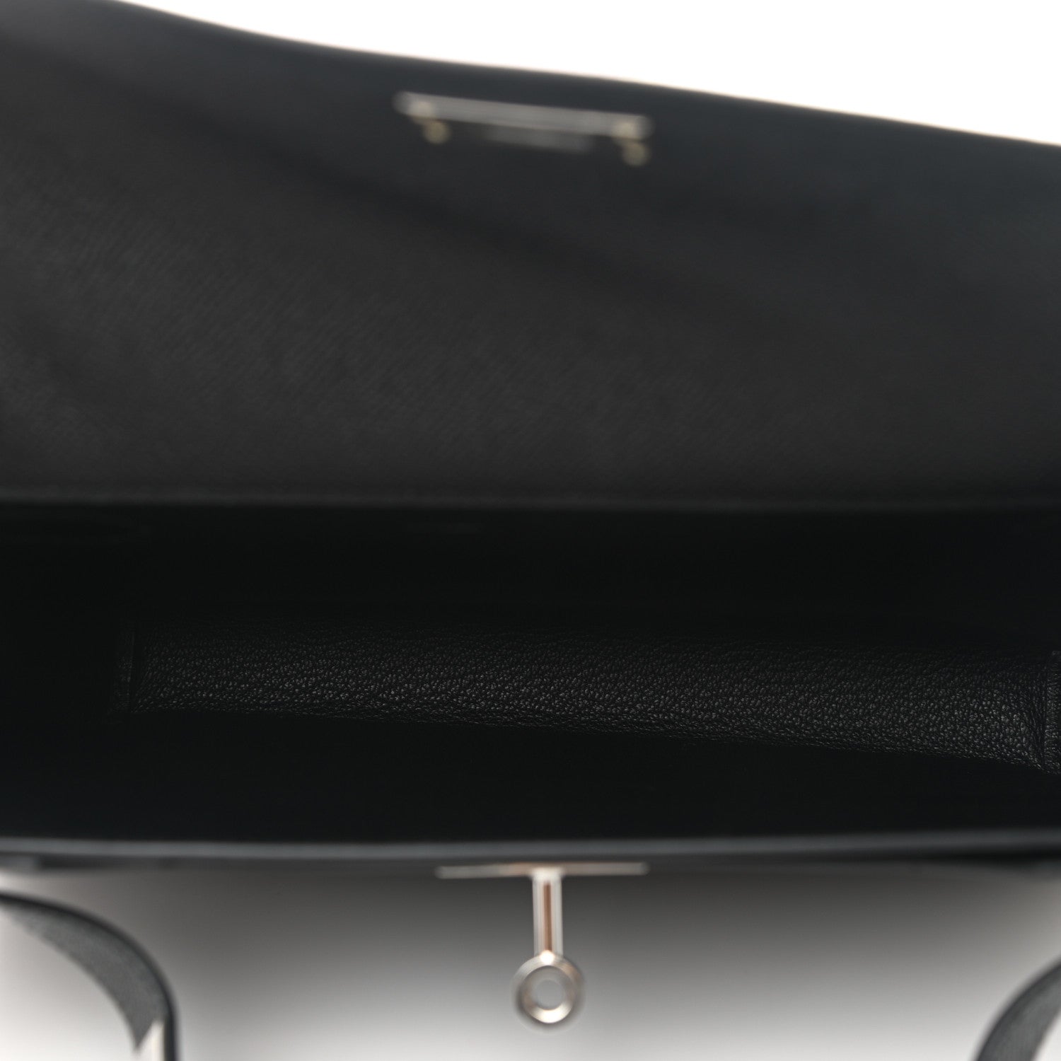 Hermes Epsom Kelly Depeches 25 Pouch Black 6 of 7