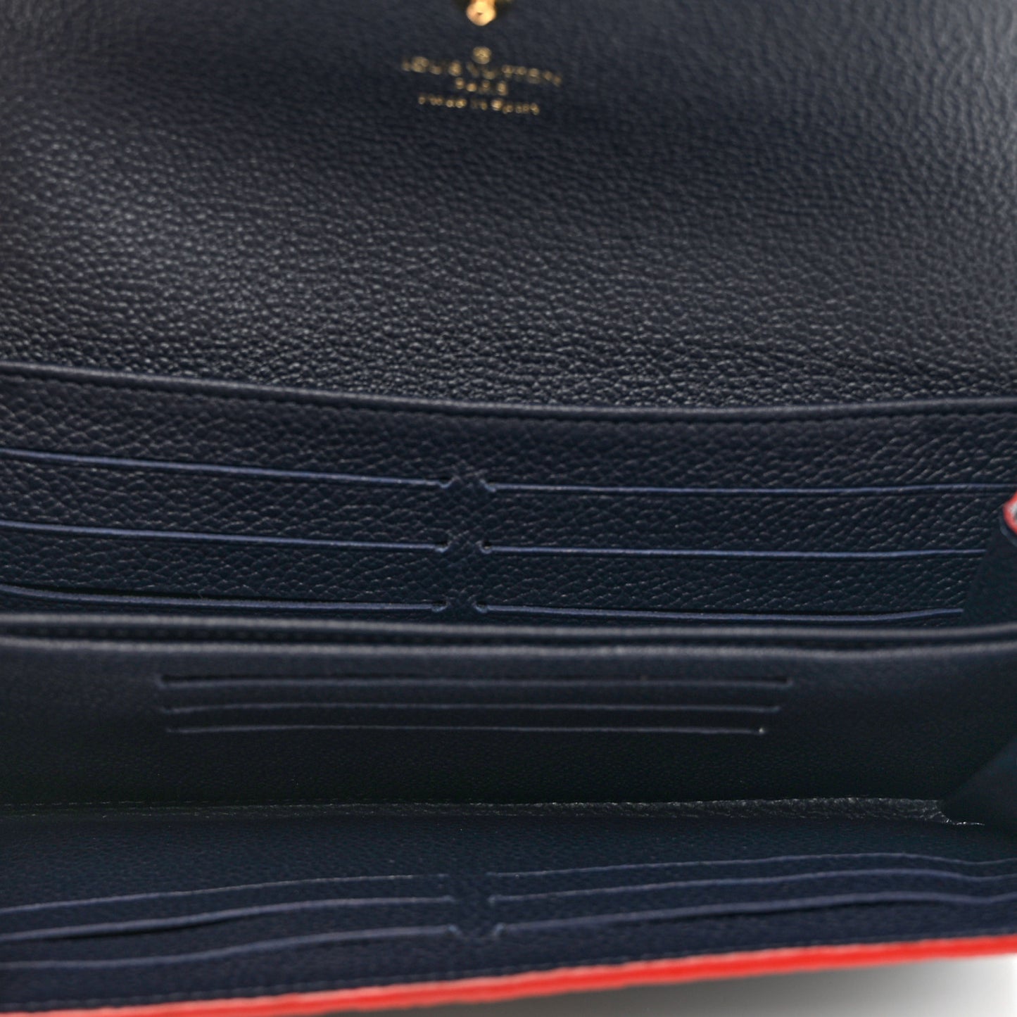Empreinte Pont-Neuf Wallet Marine Rouge