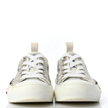 Christian Dior Technical Canvas Oblique B23 Low Top Sneaker 35 White Black 2 of 8