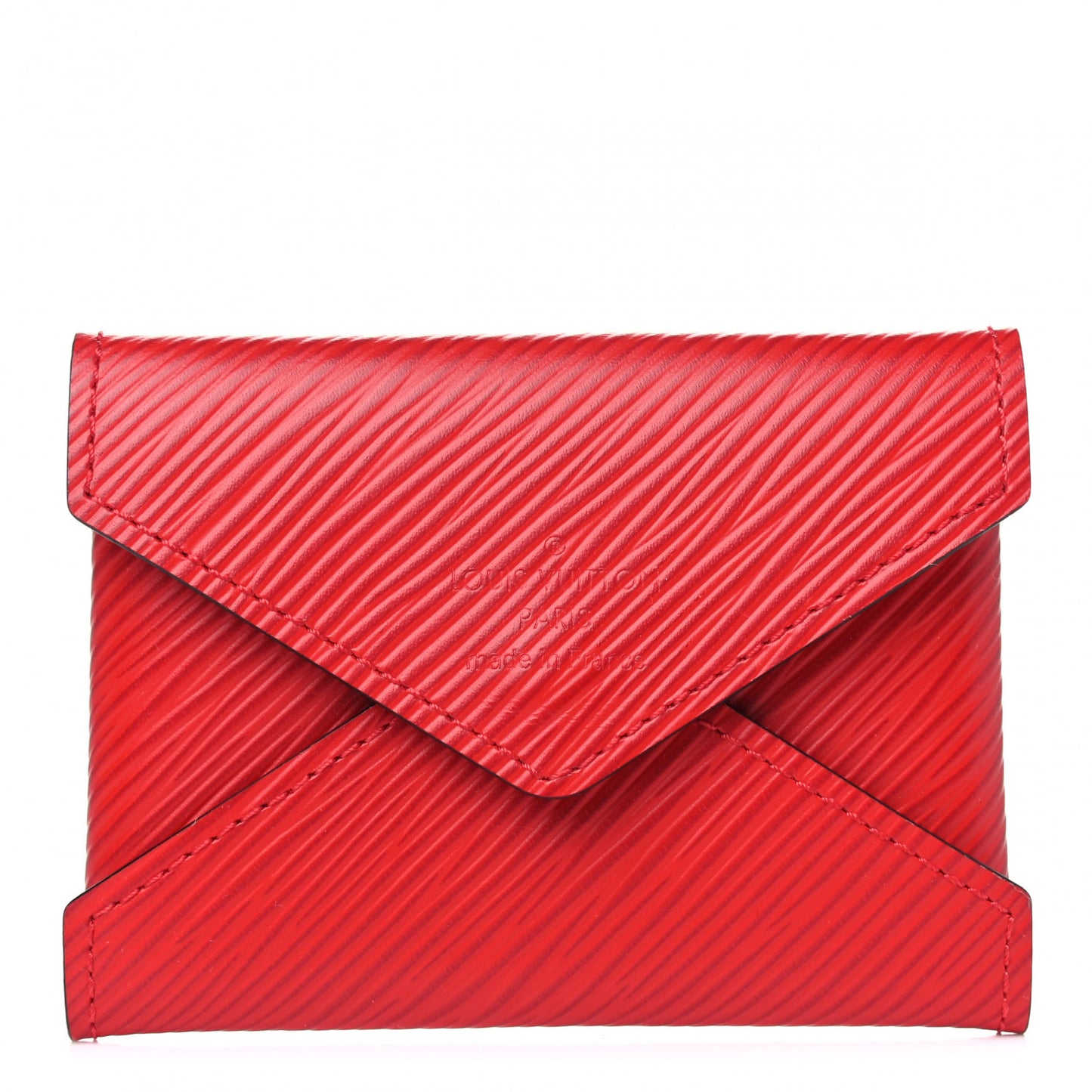 Epi Small Kirigami Pochette Insert Coquelicot