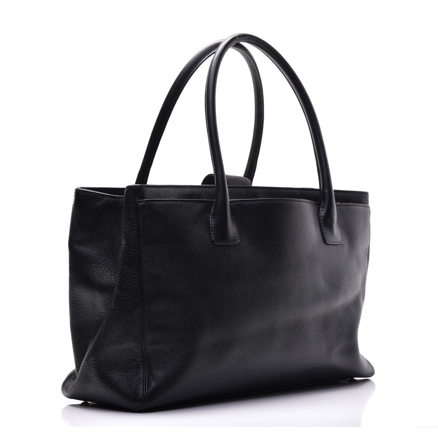 Chanel Calfskin Cerf Executive Shopper Tote Black 3 of 11