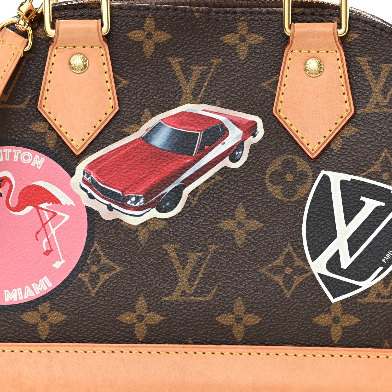 Louis Vuitton Monogram World Tour Alma BB 8 of 12
