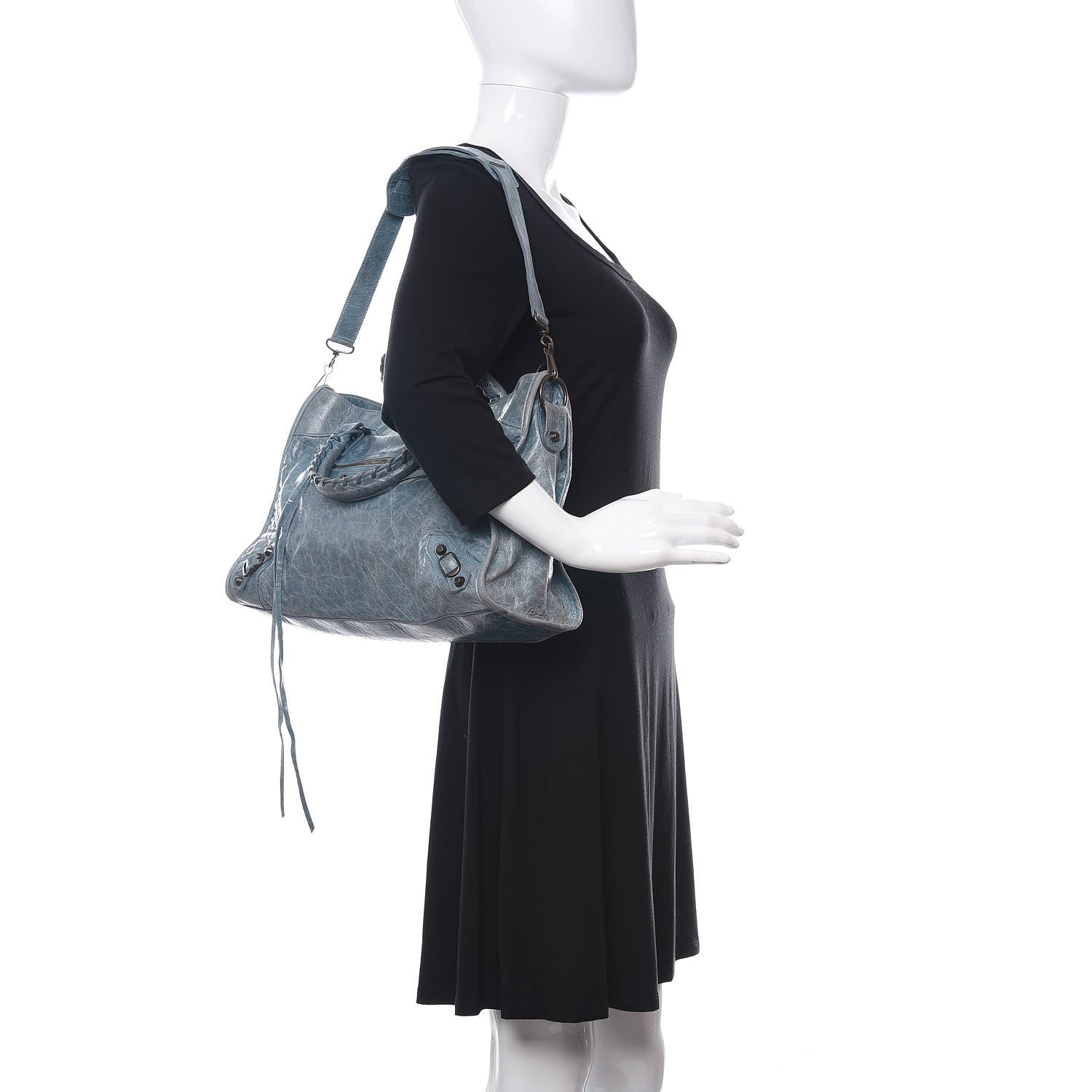Balenciaga Agneau Classic Hardware City Bleu Glacier 2 of 15