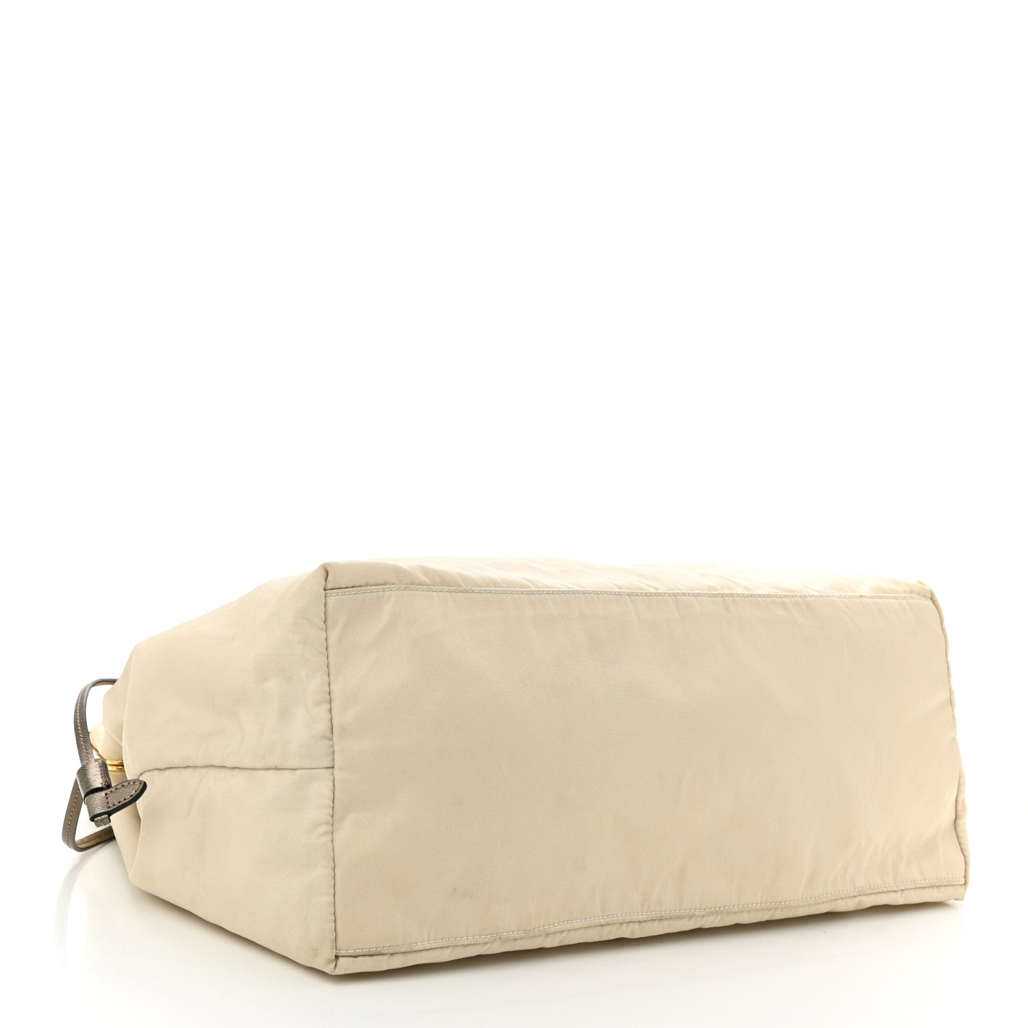 Prada Tessuto Nylon Saffiano Shopping Tote White 4 of 14