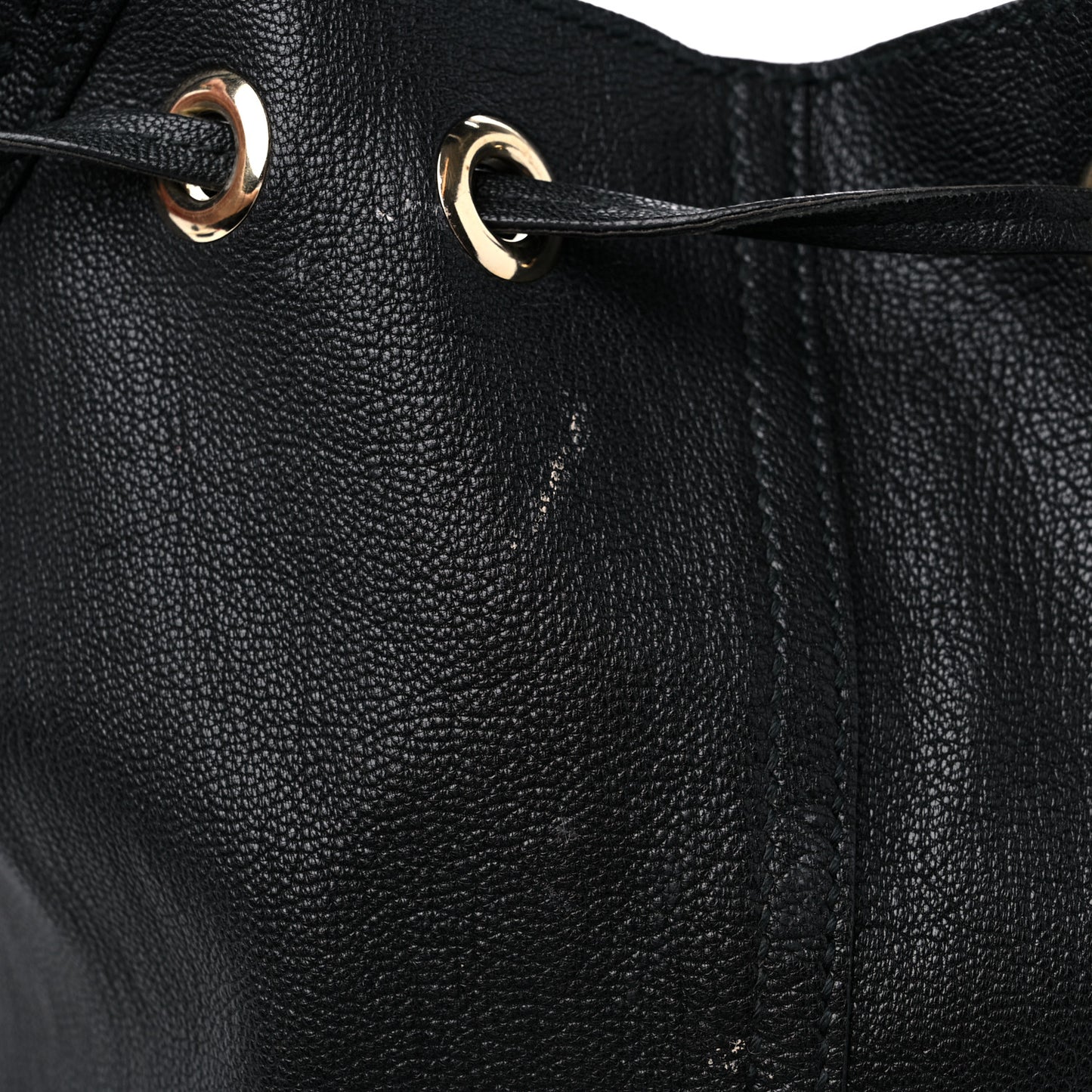 Calfskin Reversible Double Sac Y Tote Black Gold