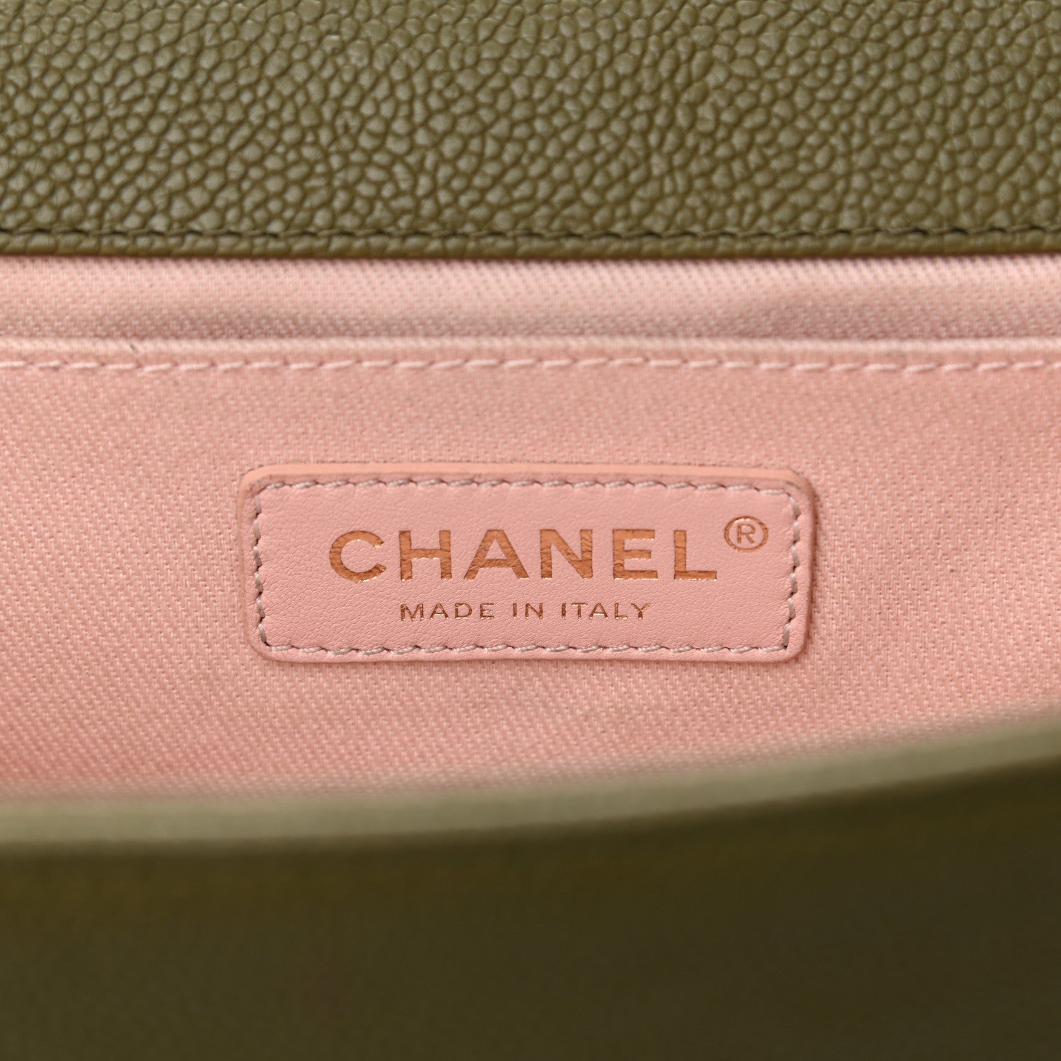 Chanel Caviar Quilted Medium Boy Flap Green 7 of 16