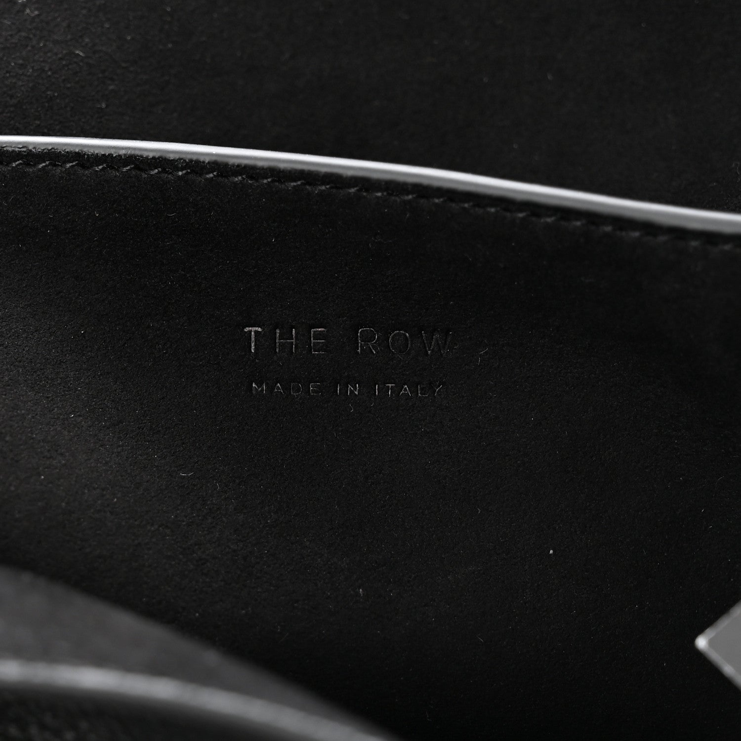 The Row Smooth Calfskin Small Lunch Bag Black 6 of 10