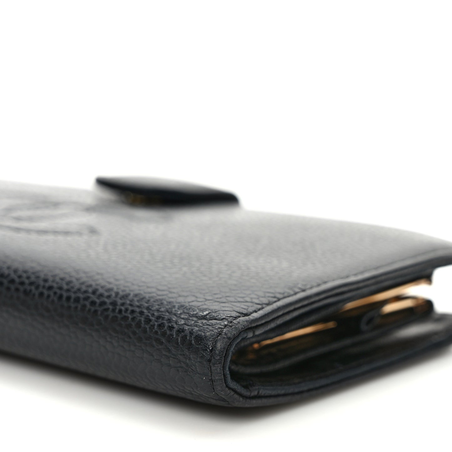 Caviar Timeless CC French Wallet Black