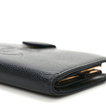 Chanel Caviar Timeless CC French Wallet Black 8 of 10