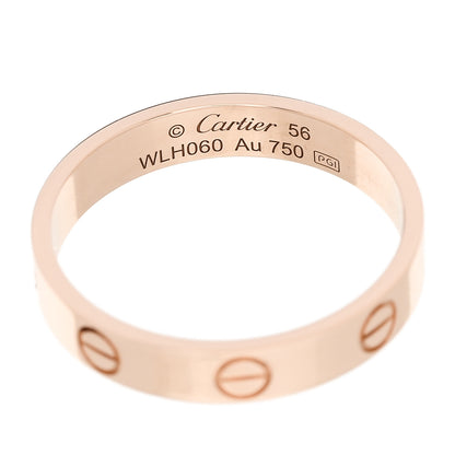 Cartier 18K Pink Gold 3.5mm LOVE Wedding Band Ring 56 7.75 4 of 5