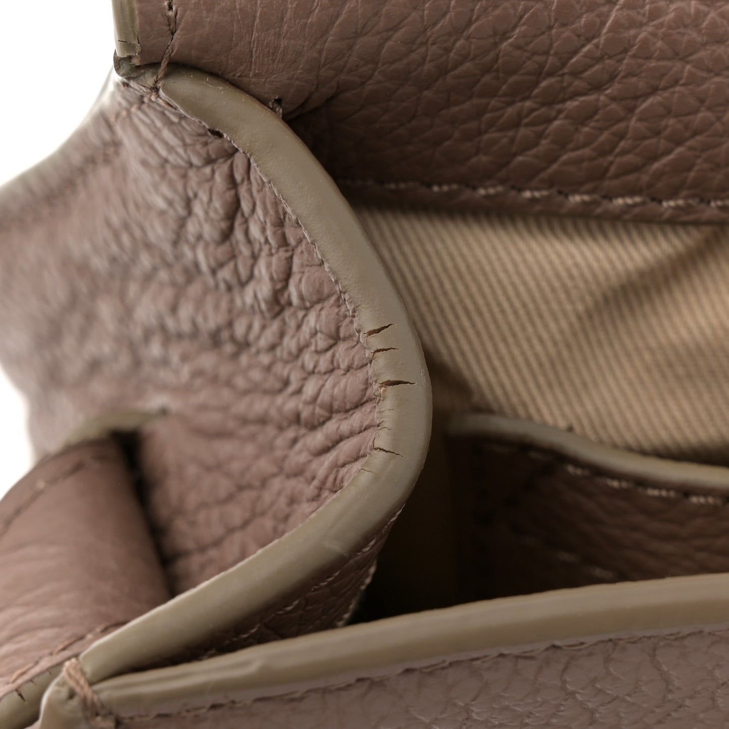 Calfskin Mini Marcie Round Crossbody Bag Nut