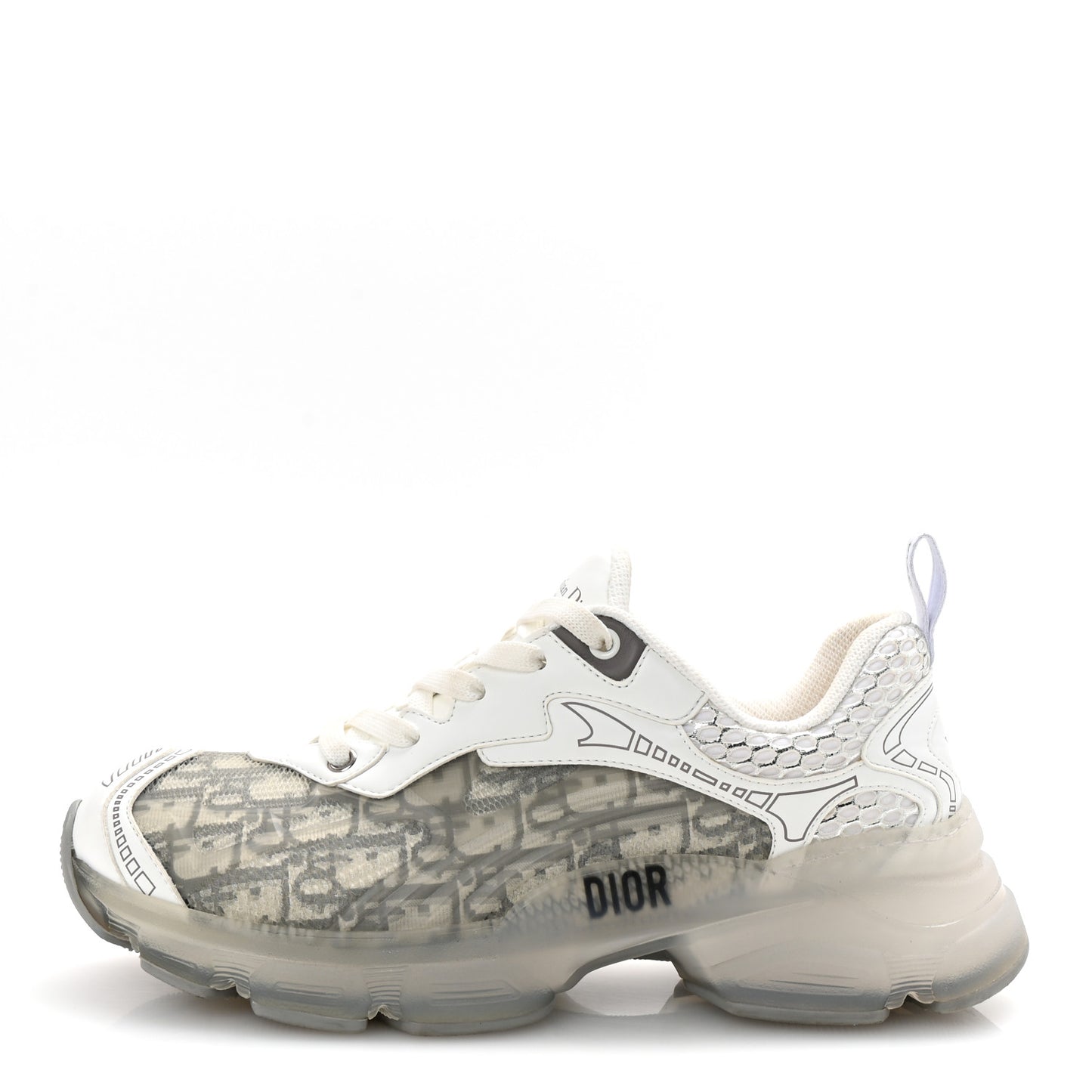 Technical Fabric Rubber Oblique Dior Vibe Sneakers 38 Gray
