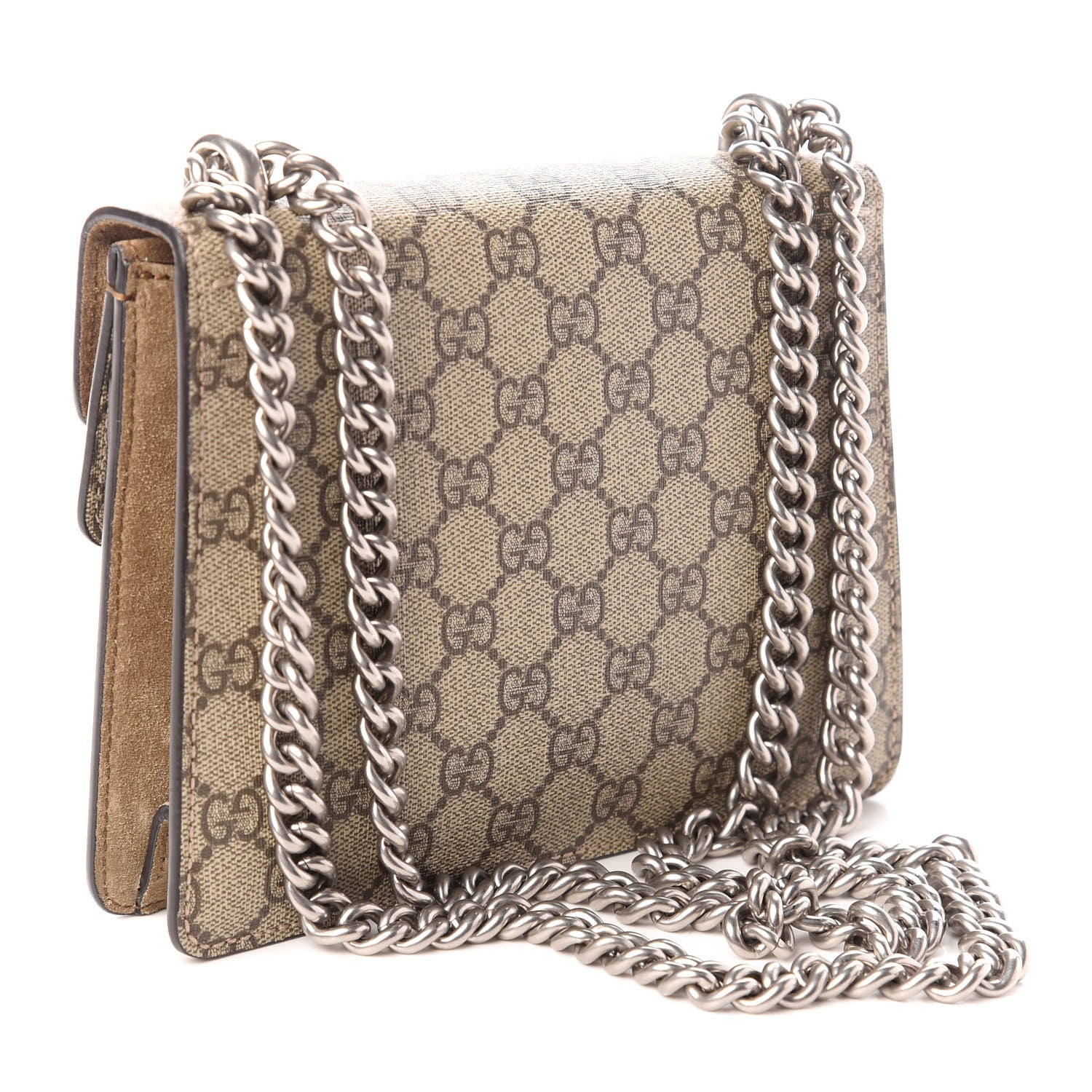 Gucci GG Supreme Monogram Mini Dionysus Shoulder Bag Taupe 3 of 8