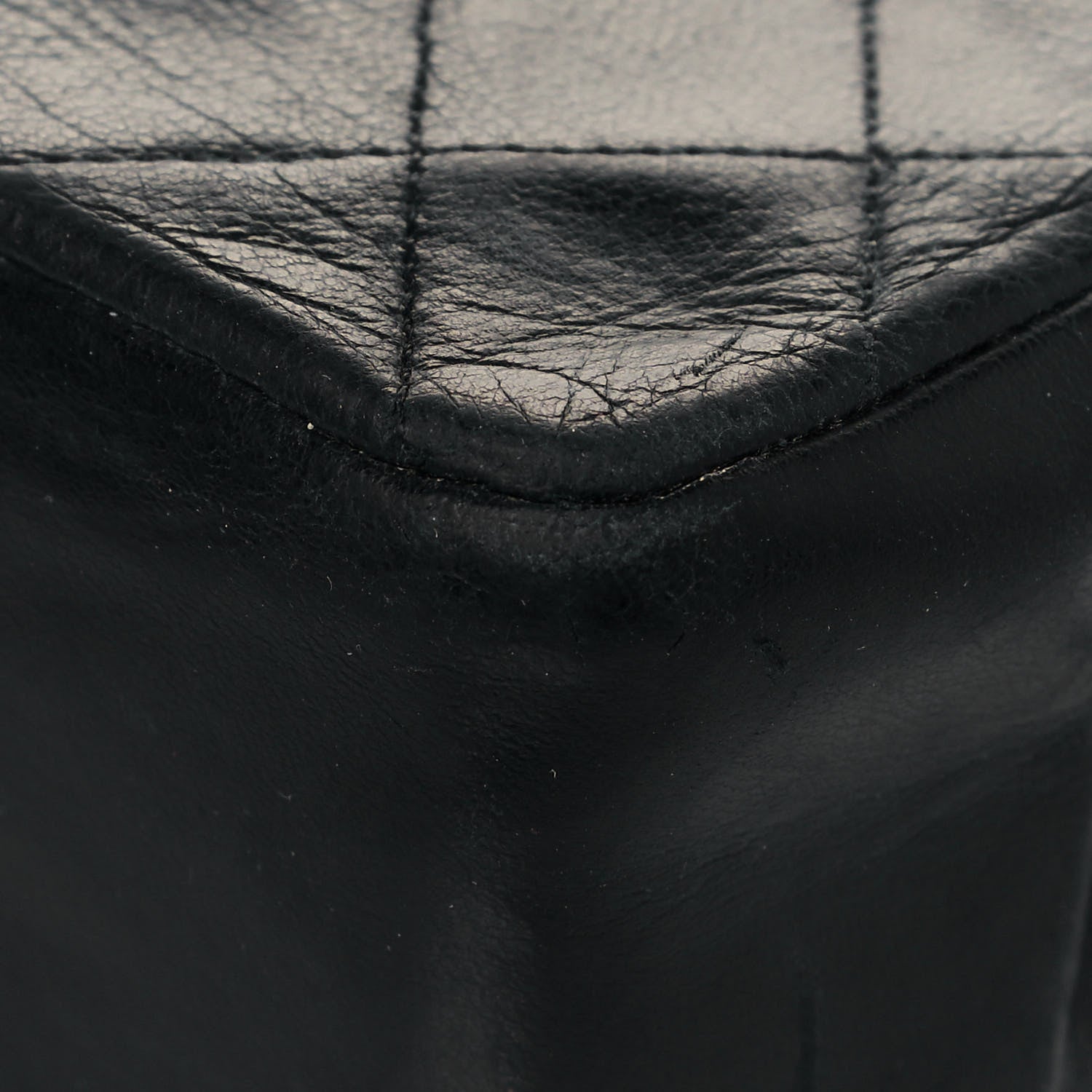 Chanel Lambskin Quilted Medium Double Flap Black 13 of 21