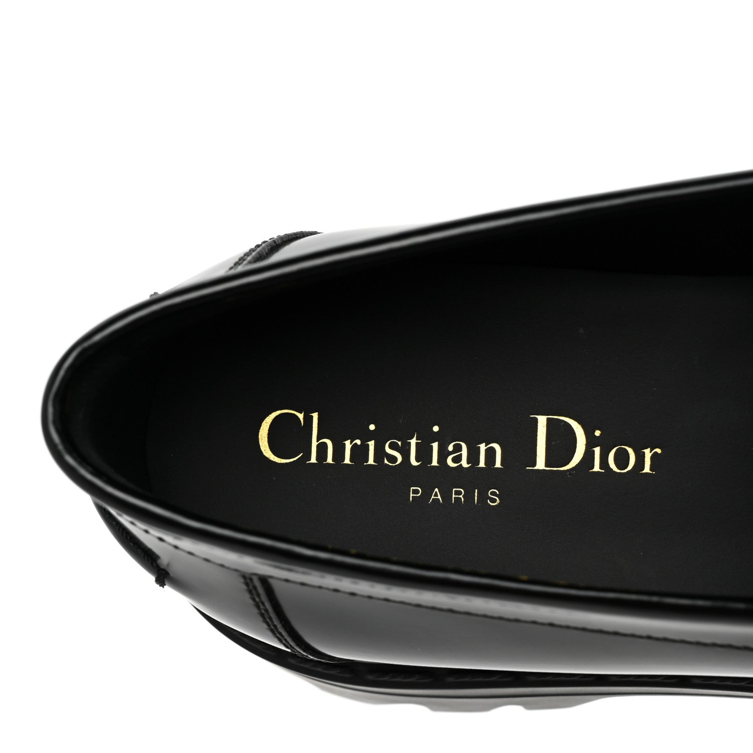 Christian Dior Brushed Calfskin Dior Code Lug Sole 15mm Loafers 36 Black 8 of 9