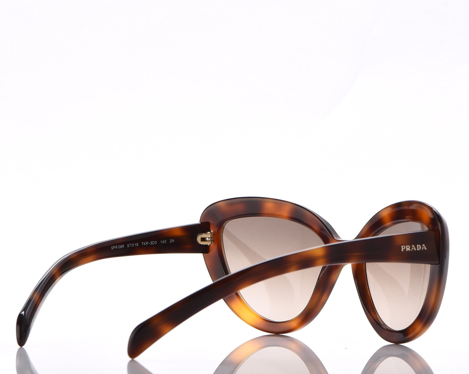 Prada Cat Eye Sunglasses SPR 08R Tortoise 3 of 7