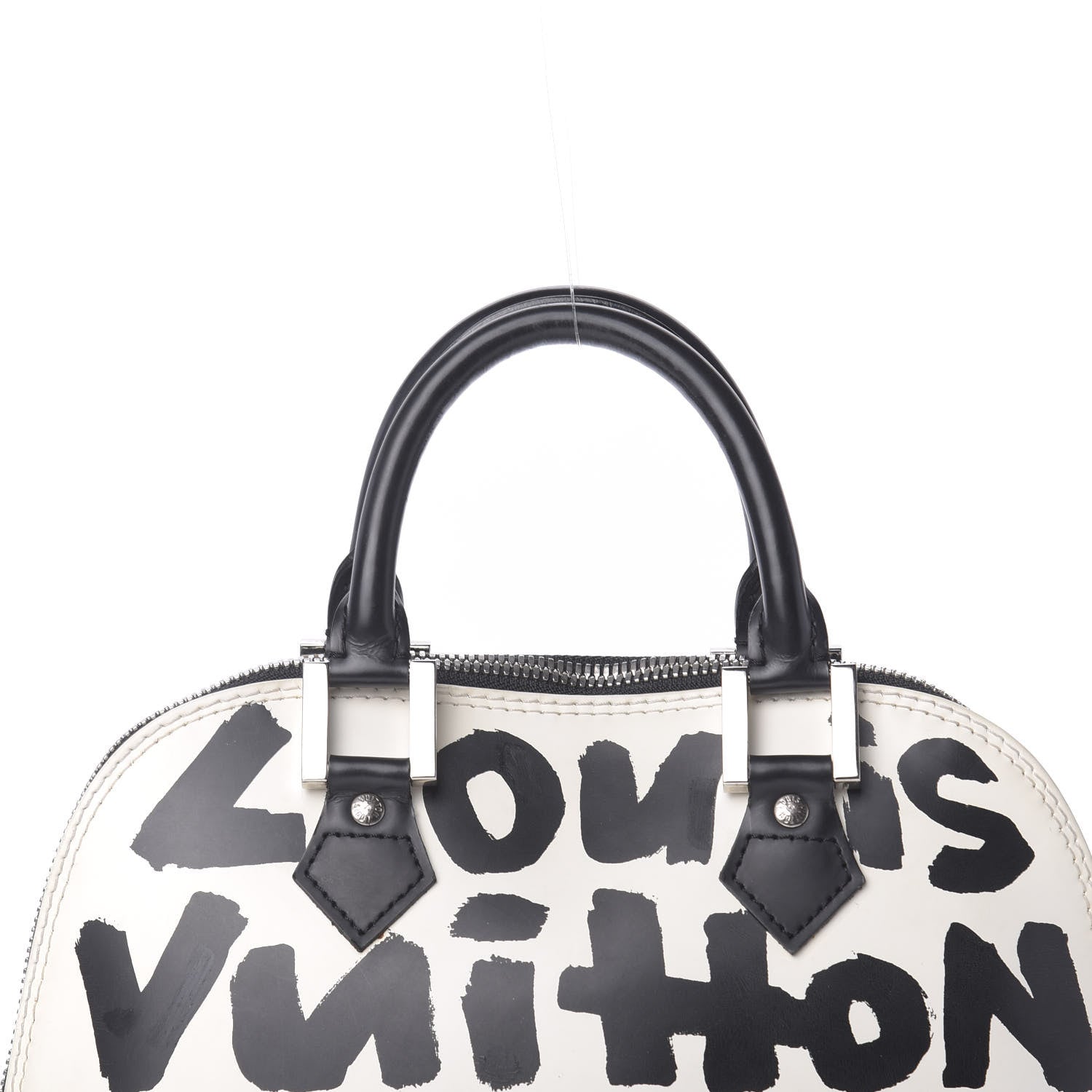Louis Vuitton Graffiti Alma MM Black 9 of 11