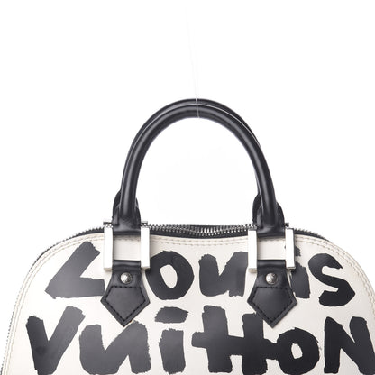 Louis Vuitton Graffiti Alma MM Black 9 of 11