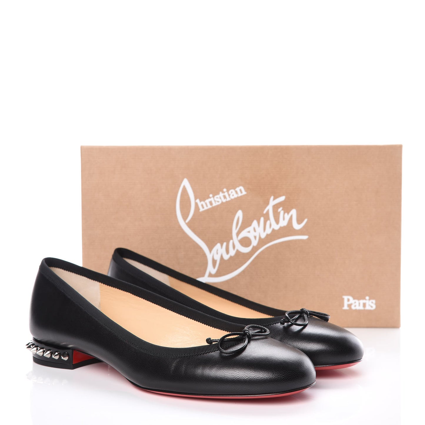 Shiny Nappa La Massine Flats 39 Black