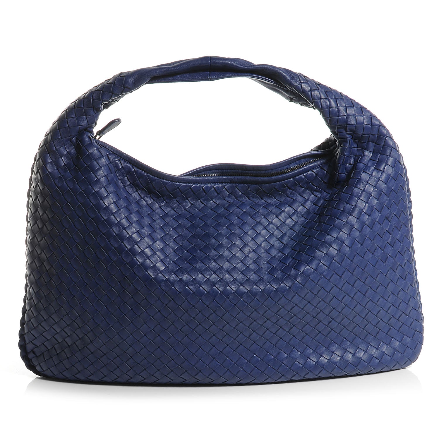 Bottega Veneta Nappa Intrecciato Large Veneta Hobo Cobalt Blue 1 of 8
